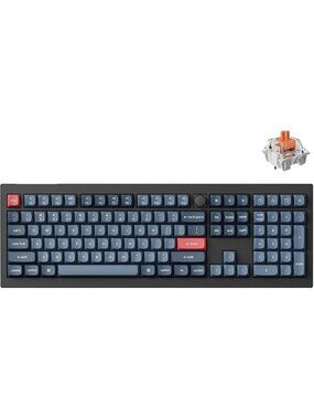 Wireless QMK Mechanical Keyboard - 2.4 GHz & Bluetooth, RGB Backlit, Compact
